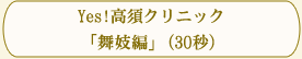 Yes!高須クリニック「舞妓編」(30秒)