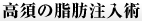 高須の脂肪注入術