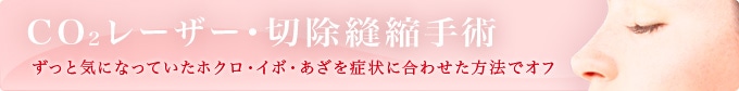 CO2レーザー・切除縫縮手術
