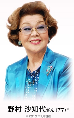 野村 沙知代さん(77)※2010年1月現在