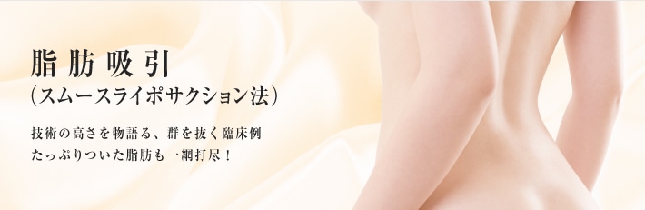 脂肪吸引(スムースライポサクション法) 技術の高さを物語る、群を抜く臨床例。たっぷりついた脂肪も一網打尽!