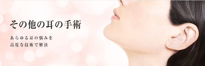 その他の耳の手術　あらゆる耳の悩みを高度な技術で解決