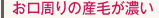 お口周りの産毛が濃い