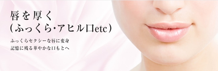 ふっくらセクシーな唇に変身 記憶に残る華やかな口もとへ