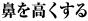 鼻を高くする