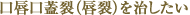 口唇口蓋裂（唇裂）を治したい