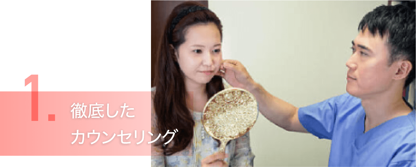 徹底したカウンセリング