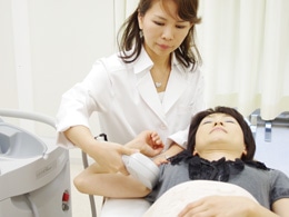 施術風景アイシング